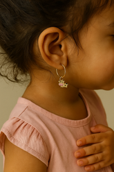 Moo Moo Cow Hoops 1.5 Grams, 18KT Gold