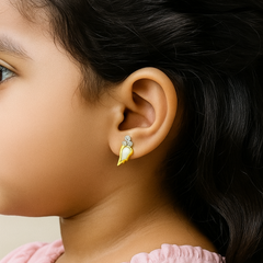 Angel Wing Studs 1.8 Grams, 18KT Gold