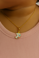 Unicorn with pearl chain 4.5 Grams, 18KT Gold