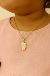 Whimsical Unicorn Hot Air Balloon Pendant 0.66 grams, 18KT Gold