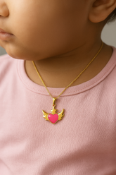 Angel Wings With a Heart 0.55 grams, 18KT Gold