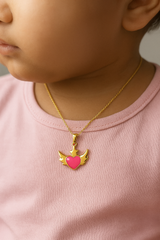 Angel Wings With a Heart 0.55 grams, 18KT Gold