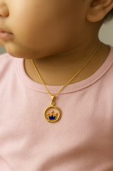 Circle of Royalty Pendant 0.680 Grams, 18KT Gold
