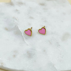 Heart Earrings 1.51 Grams, 18KT Gold