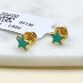 Twinkle Star Earrings 1.23 Grams, 18KT Gold