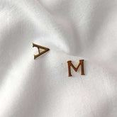 Letter Earring 1.13 Grams, 18KT Gold