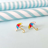 Umbrella Earrings 1.32 Grams, 18KT Gold