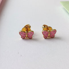 Butterfly Earrings 1.46 Grams, 18KT Gold