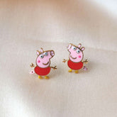 Piggie Earrings 2.2 Grams, 18KT Gold