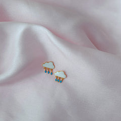 Rainy Day Studs 2.2 Grams, 18KT Gold