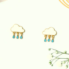 Rainy Day Studs 2.2 Grams, 18KT Gold