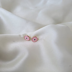 Evil Eye Earrings 1.1 Grams, 18KT Gold