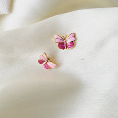 Butterfly Garden Studs 1.25 Grams, 18KT Gold