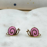 Snail Trail Cuties Earrings 2.44 Grams, 18KT Gold