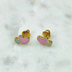 Double Heart Delight 2.5 Grams, 18KT Gold