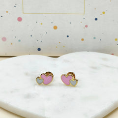 Double Heart Delight 2.5 Grams, 18KT Gold