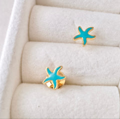 Star Fish Earrings 1.64 Grams, 18KT Gold