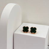 Van-cleef Emerald Earrings 2.67 Grams, 18KT Gold