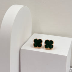 Van-cleef Emerald Earrings 2.67 Grams, 18KT Gold