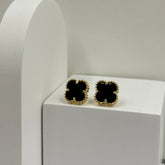 Van-cleef Black Earrings 2.79 Grams, 18KT Gold
