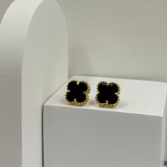 Van-cleef Black Earrings 2.79 Grams, 18KT Gold