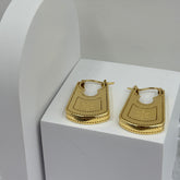 Geometric Heritage Earrings 4.86 Grams, 18KT Gold