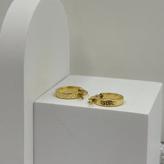 Versace Hoops Earrings 1 Grams, 18KT Gold