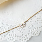 Pink Bow Bracelet 1.64 Grams, 14KT Gold