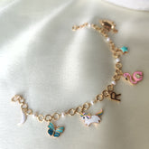 Enchanted Charms Fantasy Bracelet 6.55 Grams, 18KT Gold