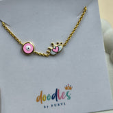 Pink Bond Bracelet 1.62 Grams, 18KT Gold