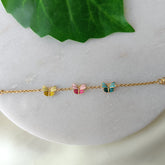 Butterfly Parade Bracelet 2.83 Grams, 18KT Gold