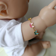 Butterfly Parade Bracelet 2.83 Grams, 18KT Gold