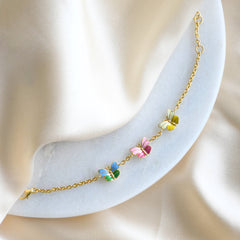 Butterfly Parade Bracelet 2.83 Grams, 18KT Gold
