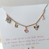 Guardian Angel Personalized Charm Bracelet 4.6 Grams, 18KT Gold