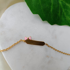 Bow Bracelet 1.71 Grams, 14KT Gold