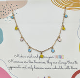 Dangling Circles Chain 2.57 Grams, 18KT Gold