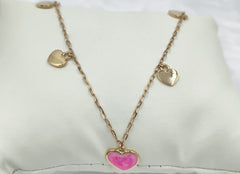 Hearts Chain 4.09 Grams, 18KT Gold