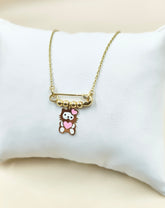 Kitty Pin Chain 3.3 grams, 18KT Gold