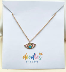 Hand Fan Chain 1.17 grams, 18KT Gold