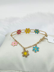 Flowers Kada 2.09 Grams, 18KT Gold