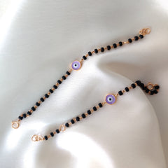 Evil Eye Nazariya 2.5 Grams Pair, 18KT Gold