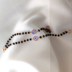 Evil Eye Nazariya 2.5 Grams Pair, 18KT Gold