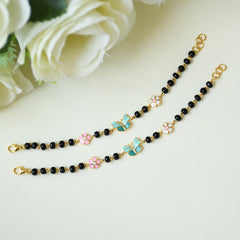 Flowers With Butterfly Nazariyas 5 Grams A Pair, 18KT Gold