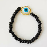 Flowers Evil Eye 0.45 Grams, 18KT Gold