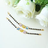 Three Elephant Nazariya 6.964 Grams a Pair, 18KT Gold