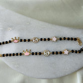 Crown Initial And Star Nazariya 5.25 Grams a Pair, 18KT Gold