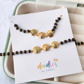 Golden Seashell Nazariya 5.11 Grams a Pair, 18KT Gold