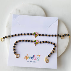 Four-Leaf Clover Good Luck Nazariya 2.54 Grams a Pair , 18KT Gold