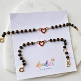 Red Heart Evil Eye Protection Nazariya 2.68 Grams a Pair , 18KT Gold