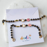 Bunny & Pink Flower Nazariya 3.29 Grams a Pair , 18KT Gold